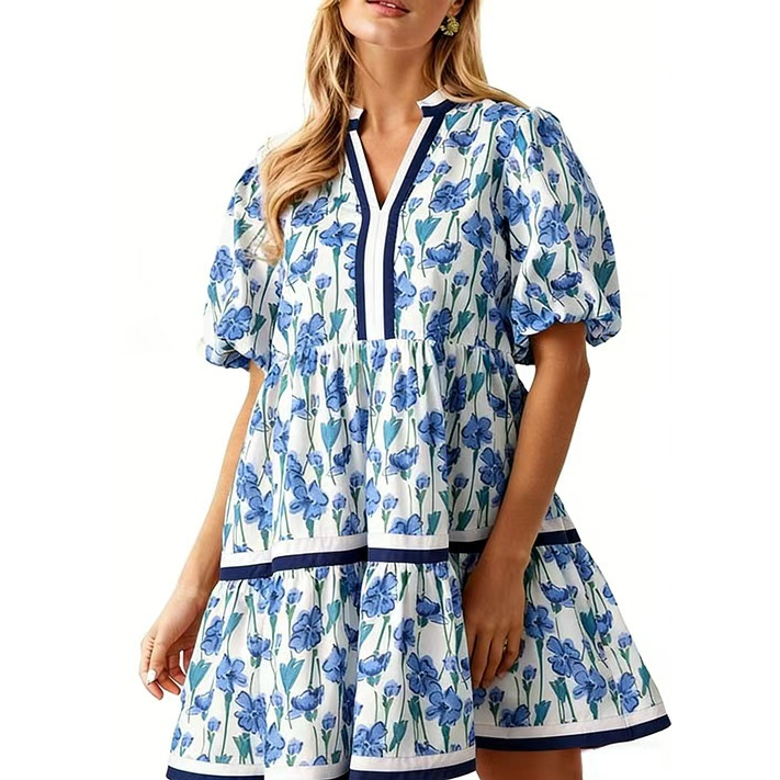 Elegant Vintage Floral Dress