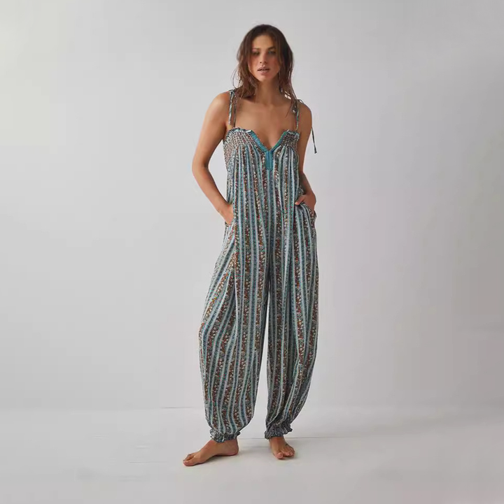 Flowy Boho Wide Leg Jumpsuit