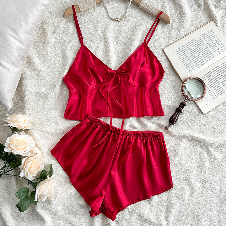 Women’s Satin Cami &amp; Shorts Sleepwear Set