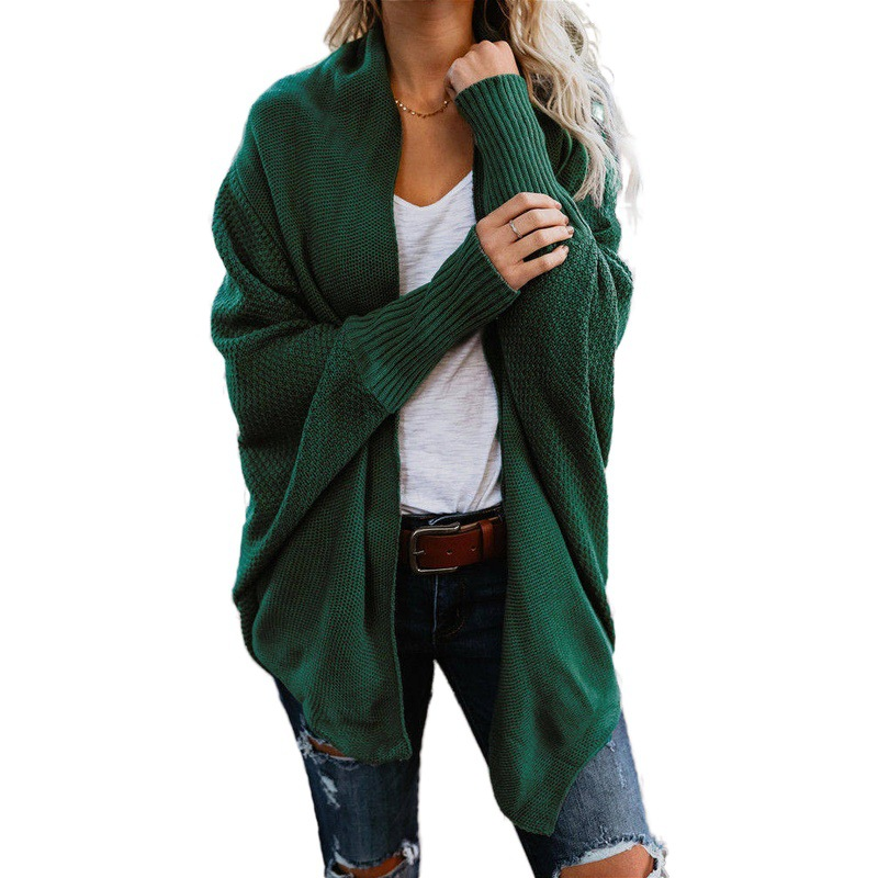 Women’s Off-Shoulder Knit Cardigan – Oversized Fit