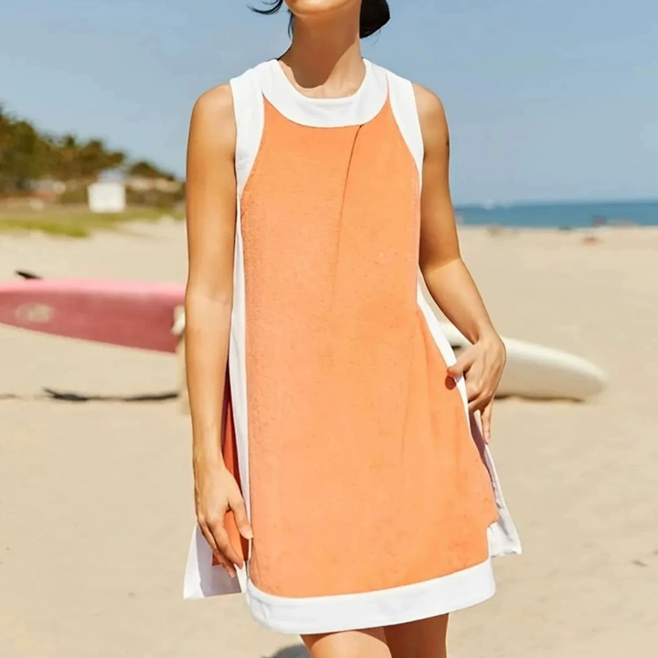 Color Block Sleeveless Top &amp; Shorts Set