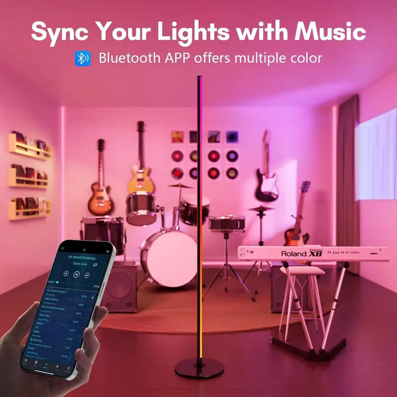 Sound-Reactive LED Floor Lamp