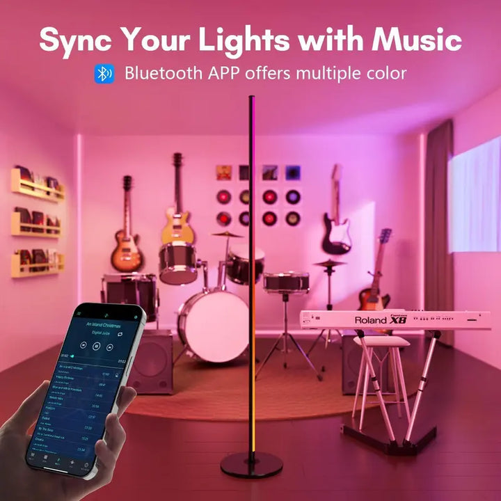 Sound-Reactive LED Floor Lamp