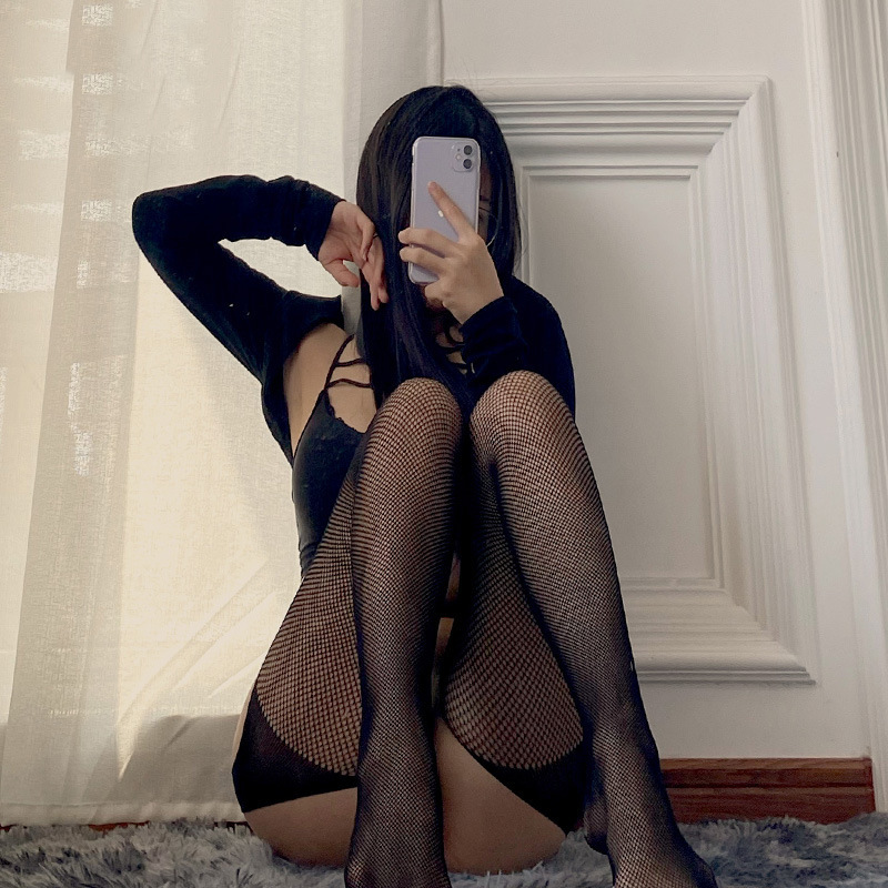 Sheer Fishnet Suspender Bodystocking
