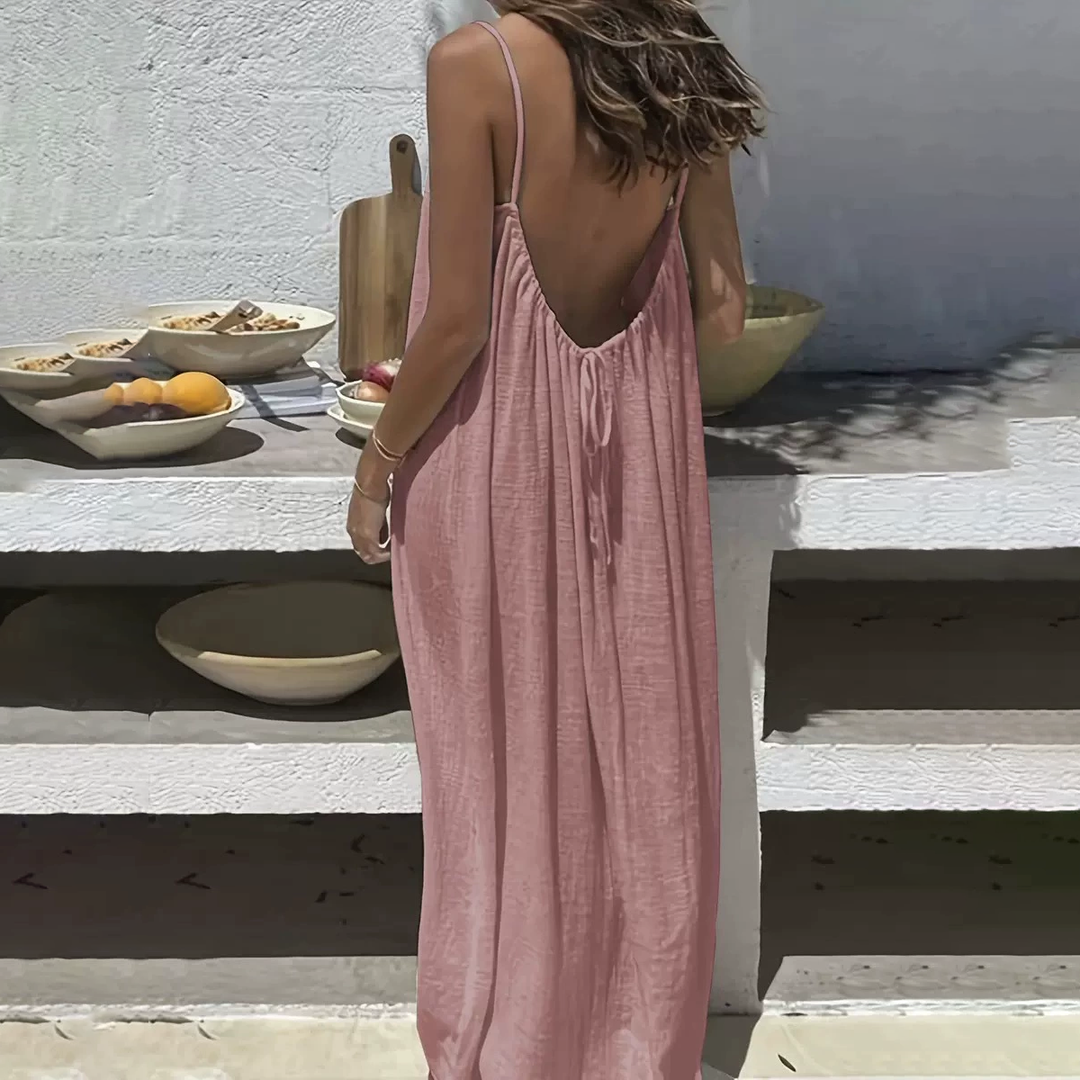 Backless Spaghetti Strap Lounge Dress