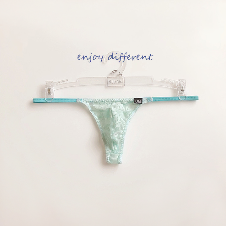 Men’s Sheer Lace Thong – Lightweight Fit