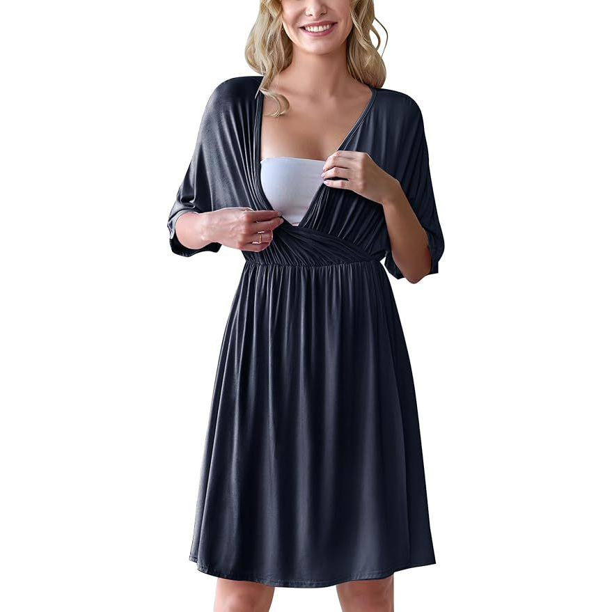 Women’s Maternity Nursing Dress – Soft Modal