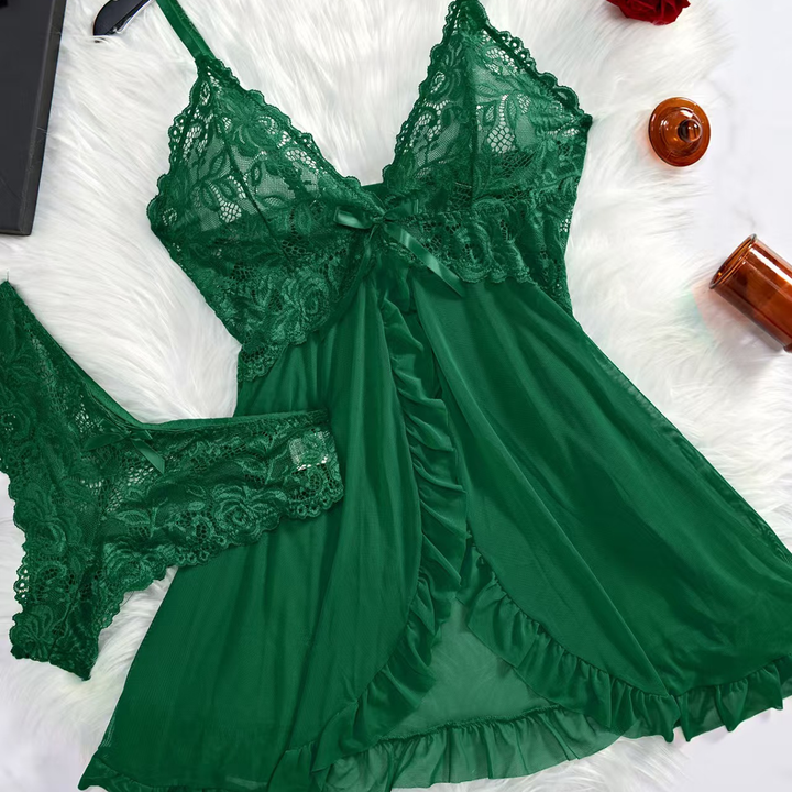 Women’s Lace Babydoll Lingerie Set