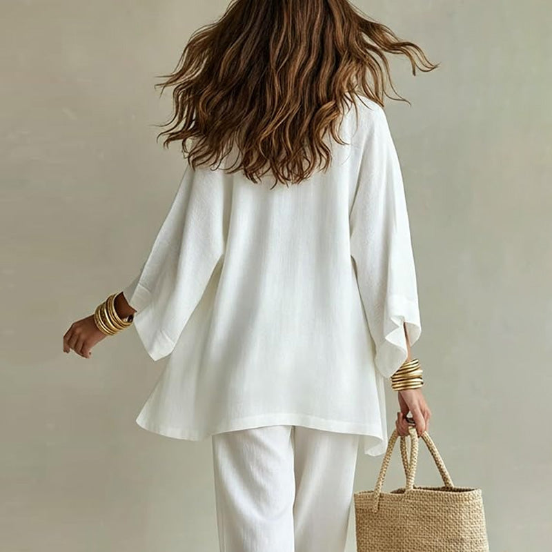Elegant 3-Piece Resort Wide Leg Pants Set
