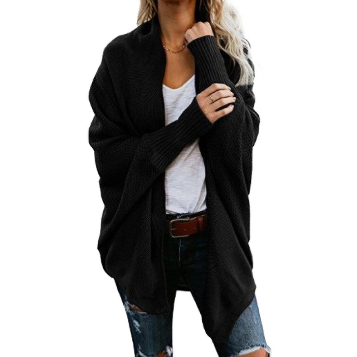 Women’s Off-Shoulder Knit Cardigan – Oversized Fit