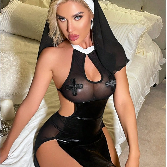 Women’s Nun-Inspired Lingerie Bodysuit