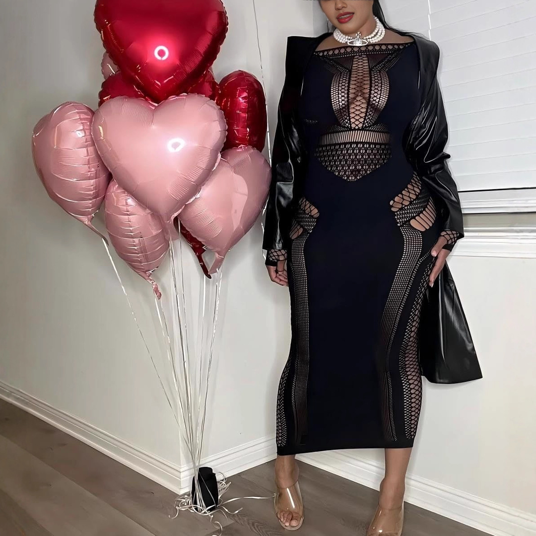 Sexy tight-fitting high elastic dress