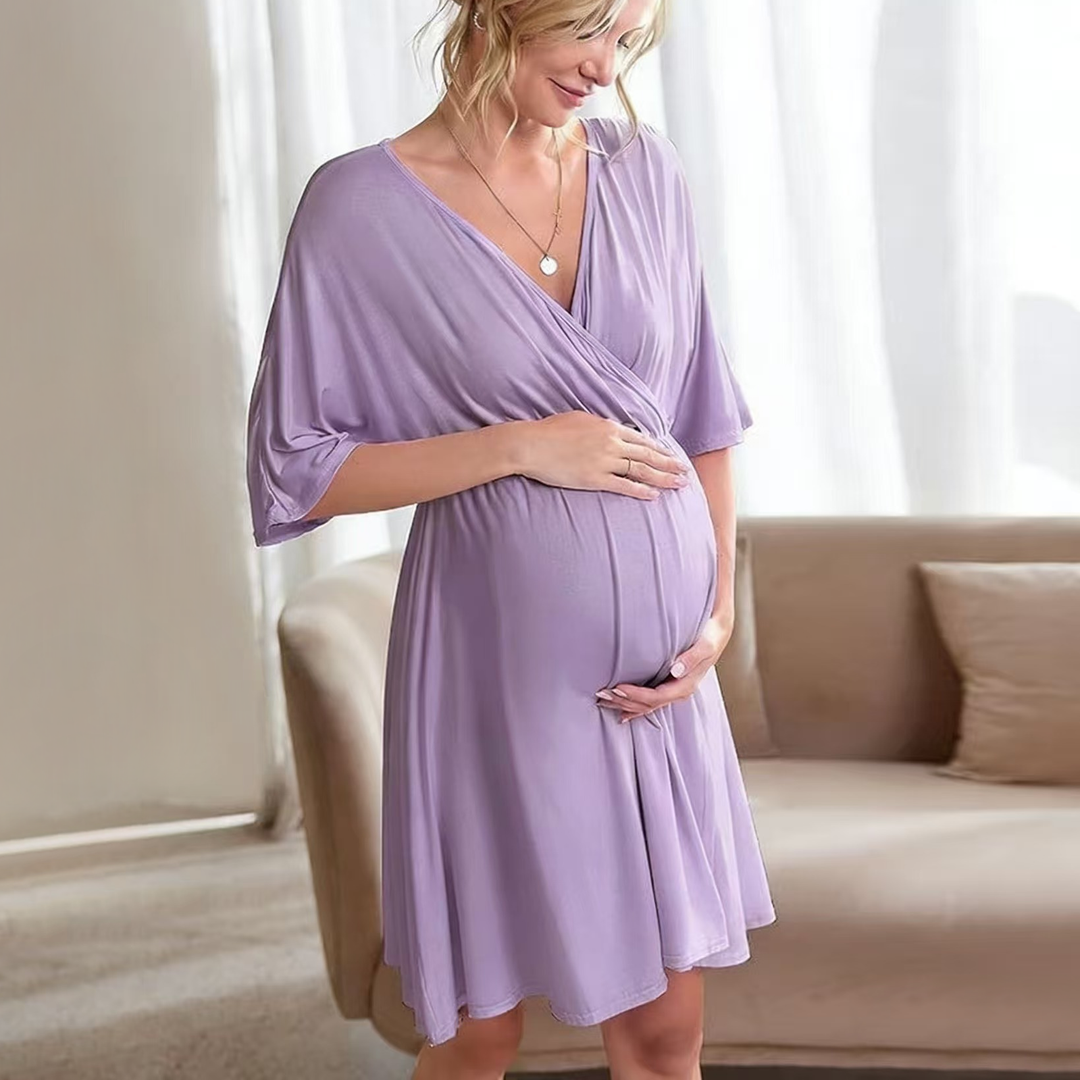 Women’s Maternity Nursing Dress – Soft Modal