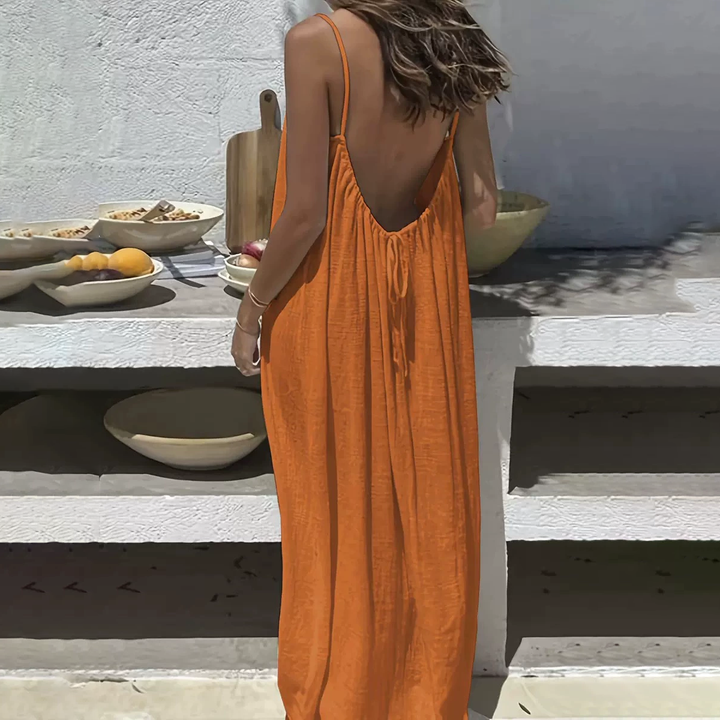 Backless Spaghetti Strap Lounge Dress
