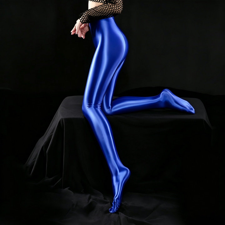 Glossy Shaping Slightly Transparent Leggings