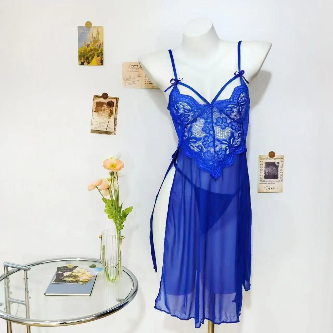 Women’s Sheer Lace Babydoll Lingerie