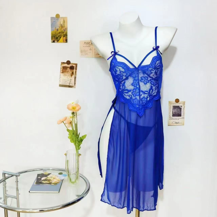 Women’s Sheer Lace Babydoll Lingerie