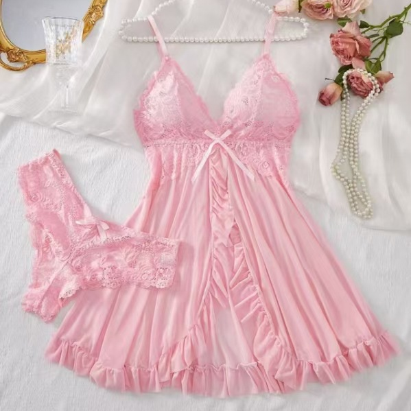 Women’s Lace Babydoll Lingerie Set