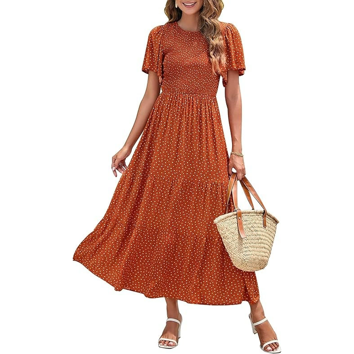 Elegant Boho Floral Maxi Dress