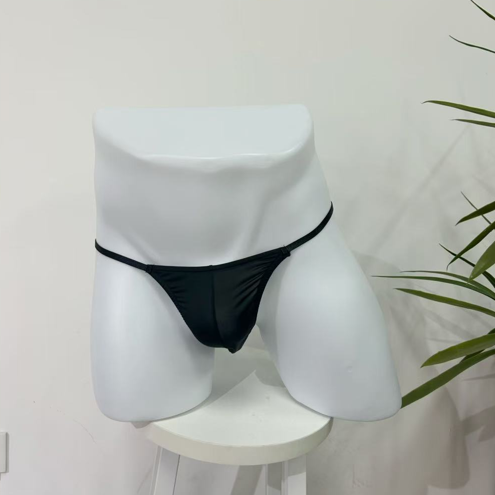 Men’s Lace Thong – Sheer Floral Detail