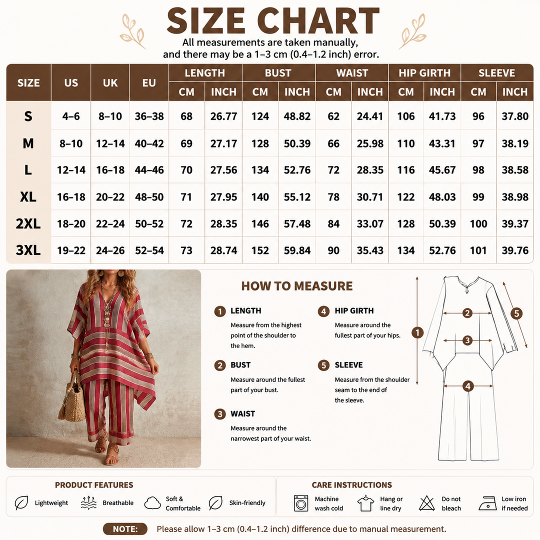 Relaxed Linen Blend Boho Co-Ord Set