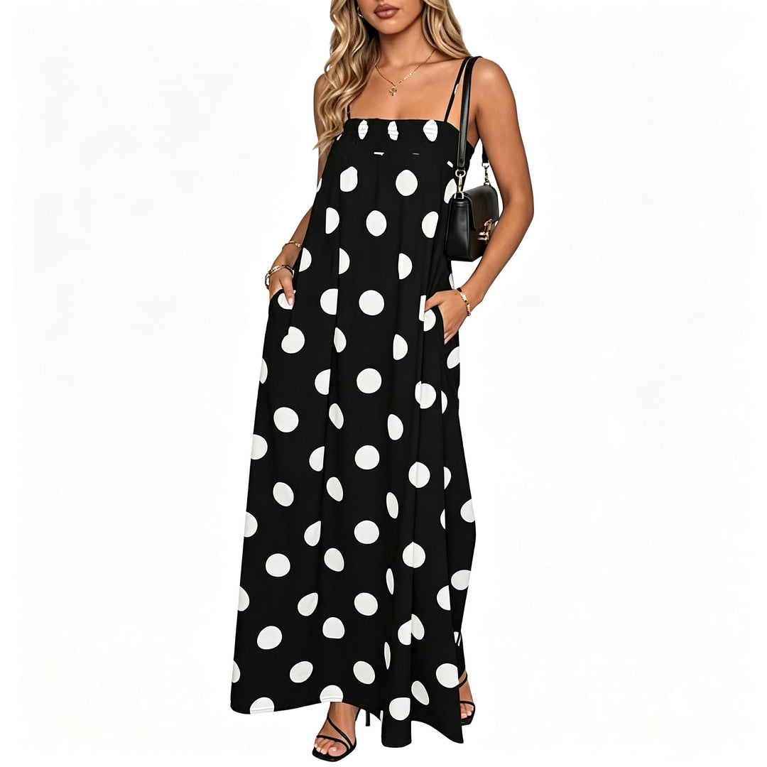 Polka Dot Cami Maxi Dress
