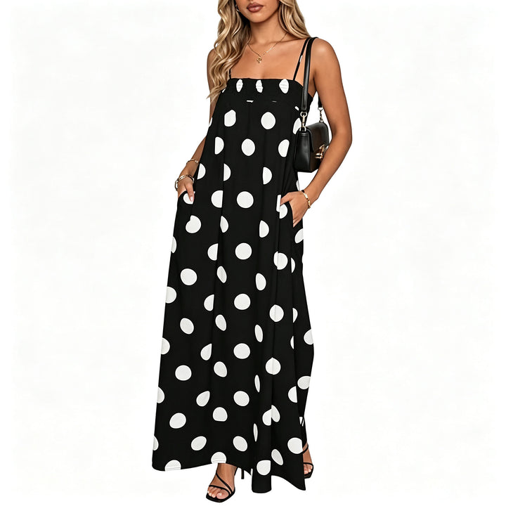 Polka Dot Cami Maxi Dress