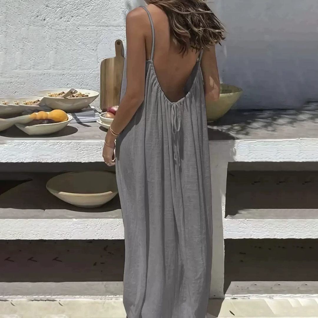 Backless Spaghetti Strap Lounge Dress