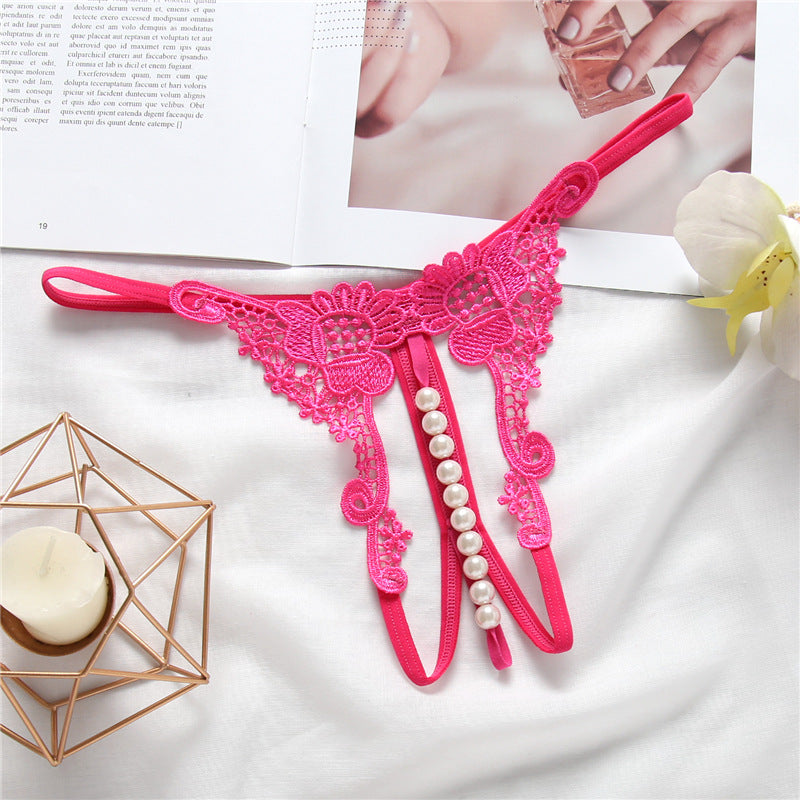 Transparent Embroidered Sexy Women's Panties