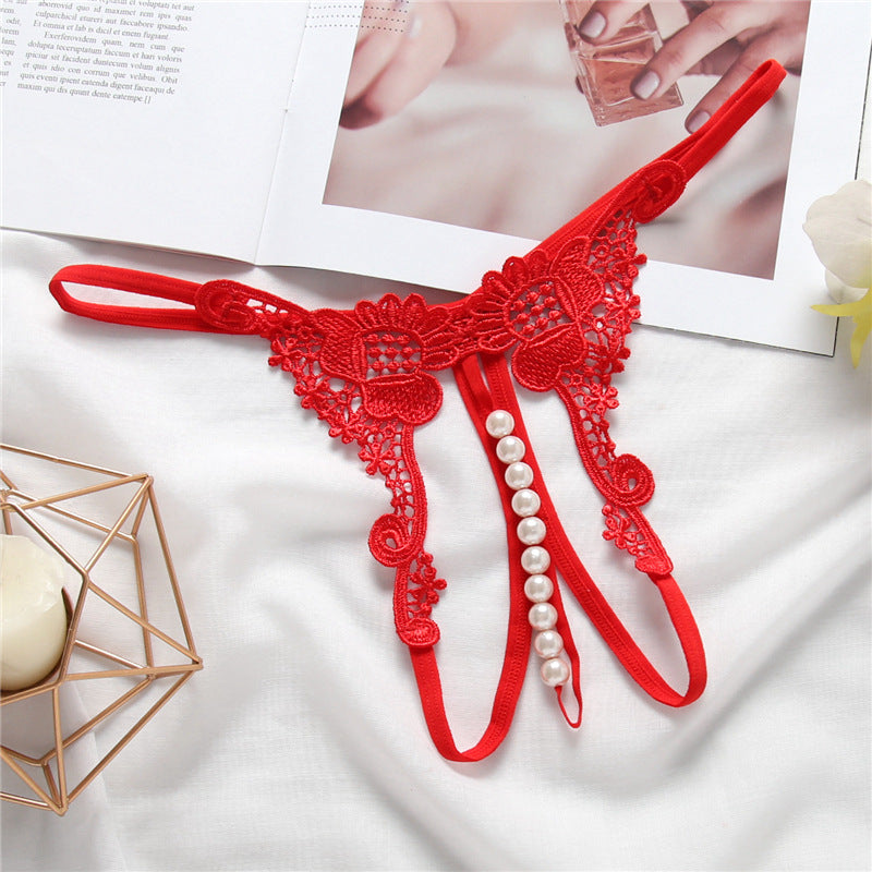 Transparent Embroidered Sexy Women's Panties
