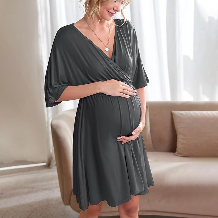 Women’s Maternity Nursing Dress – Soft Modal