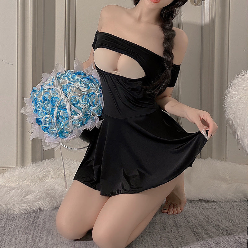 Sexy ice silk nightdress