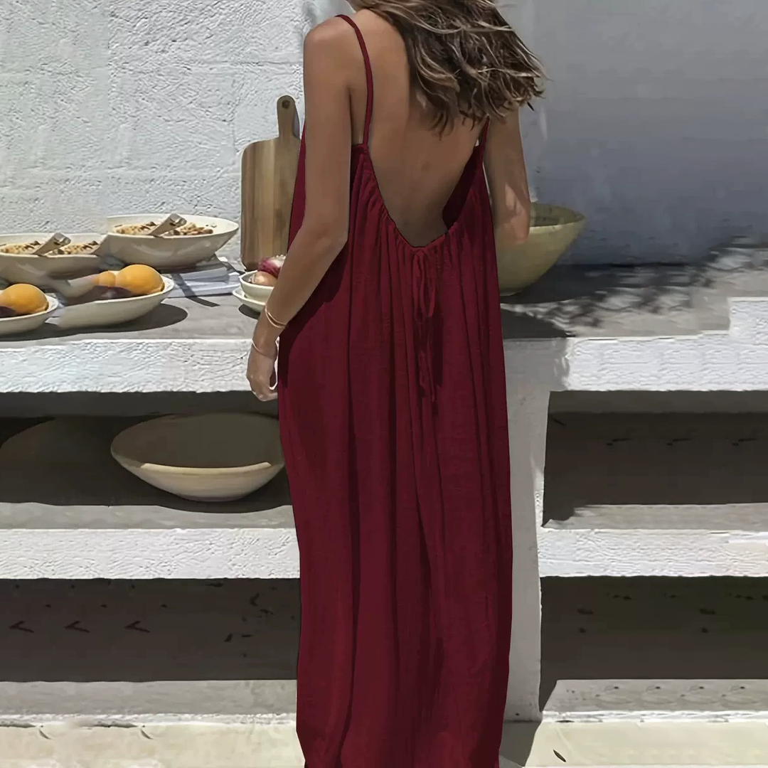 Backless Spaghetti Strap Lounge Dress