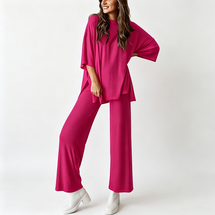 Elegant Casual Lounge Pants Set