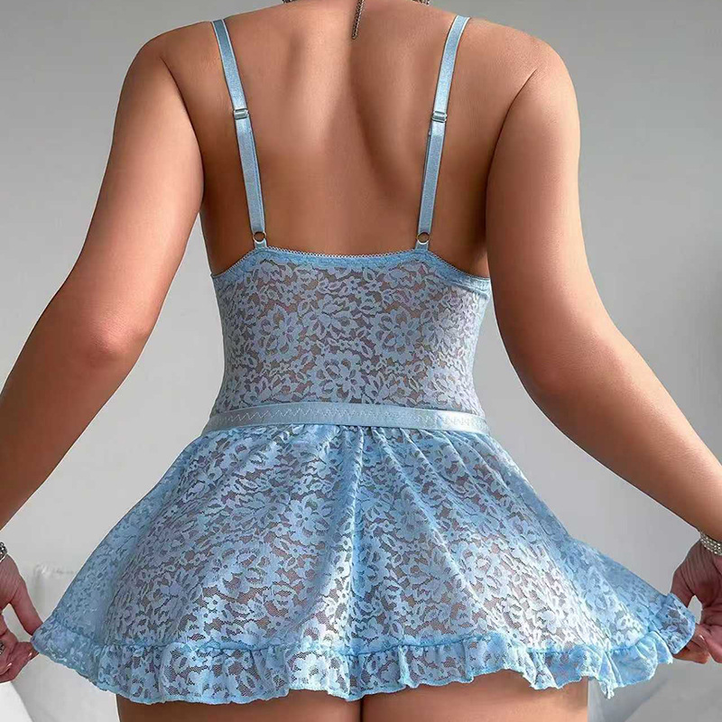 Women’s Lace Babydoll Lingerie – Underwire Design