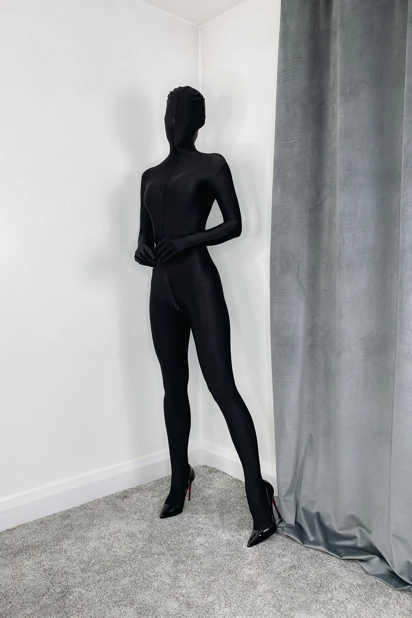 Velvet Zipper Bodysuit