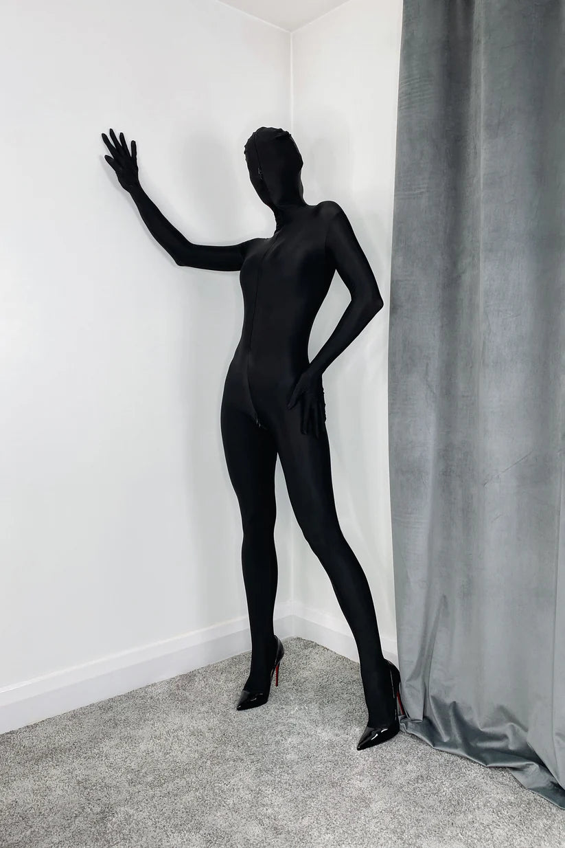 Velvet Zipper Bodysuit