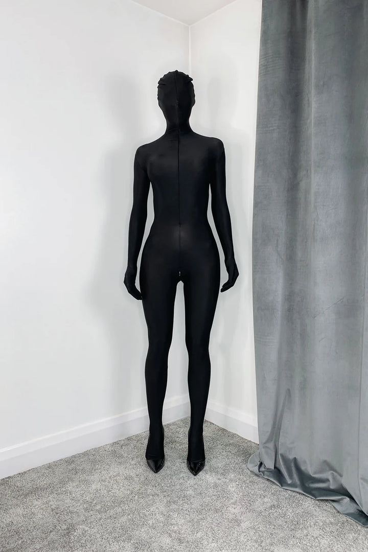 Velvet Zipper Bodysuit