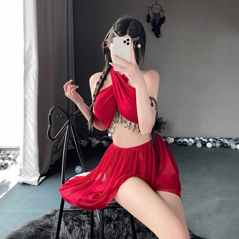 Sexy hot temptation uniform pajamas set
