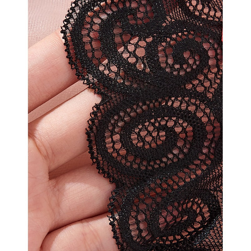 Tempting no-take-off crotchless suit