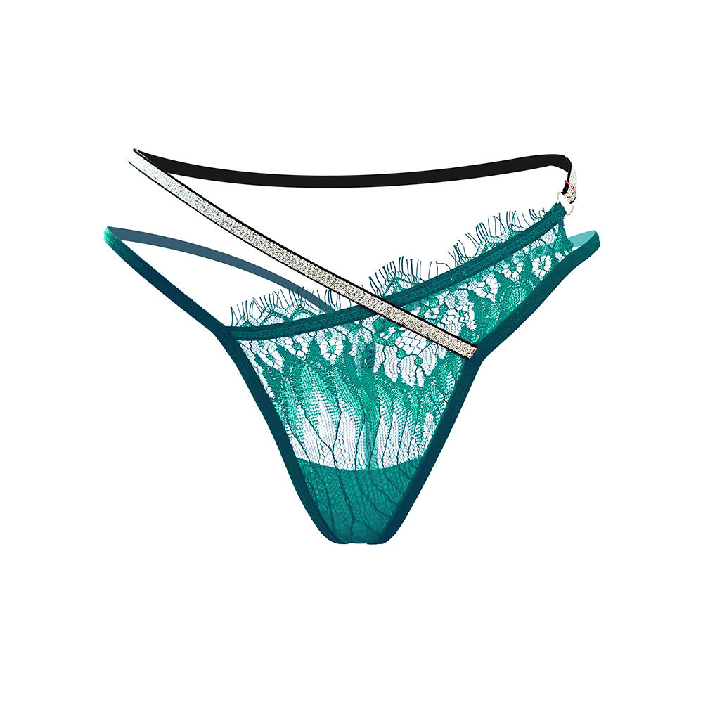 Sexy Shiny Cross Strap Temptation Panties