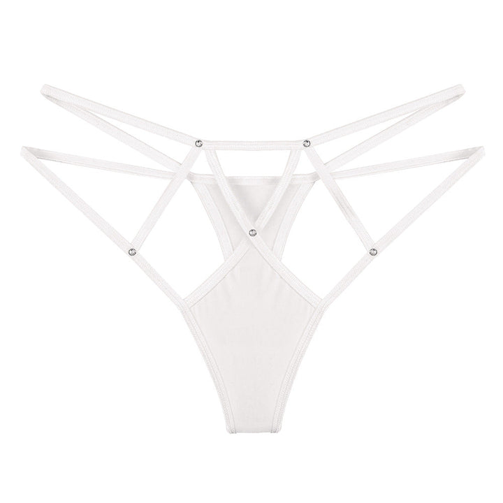 Hot diamond seamless breathable ice silk cross hollow underwear