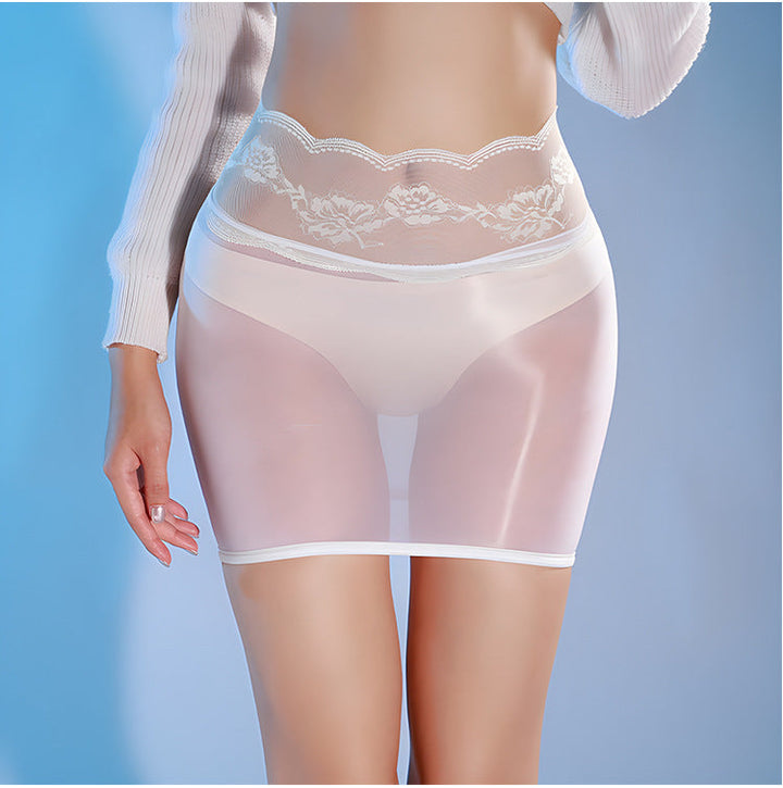 Sexy tight shiny hip skirt