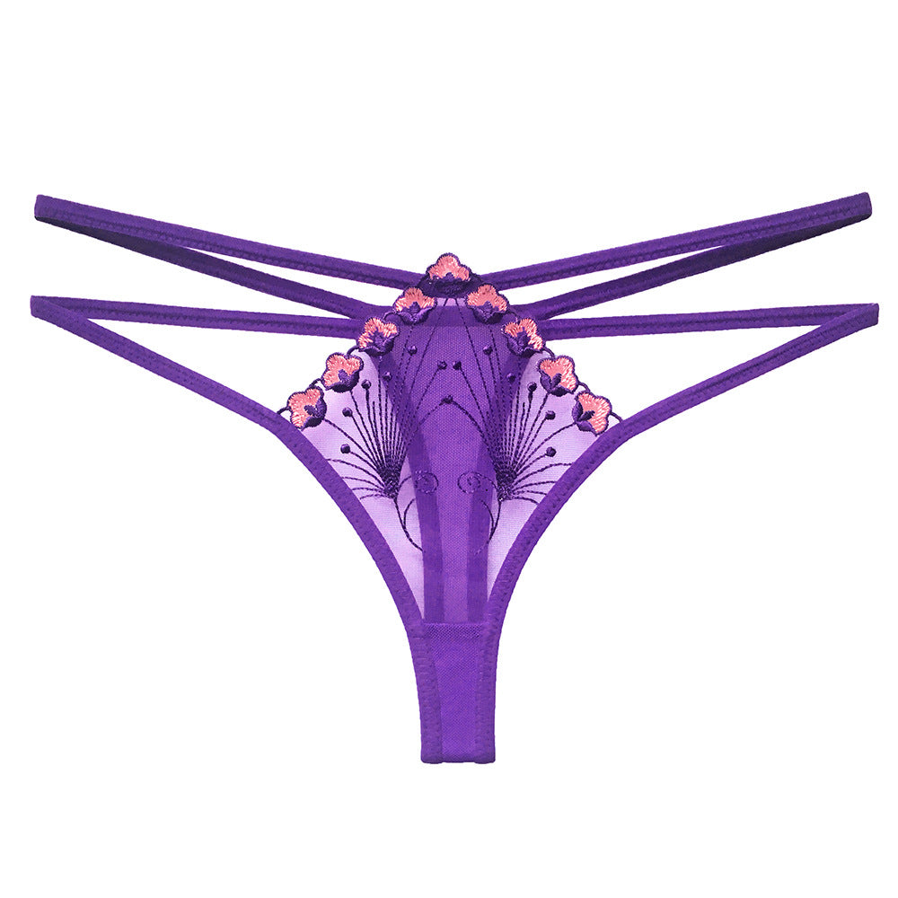 Hollow mesh breathable temptation sexy thong
