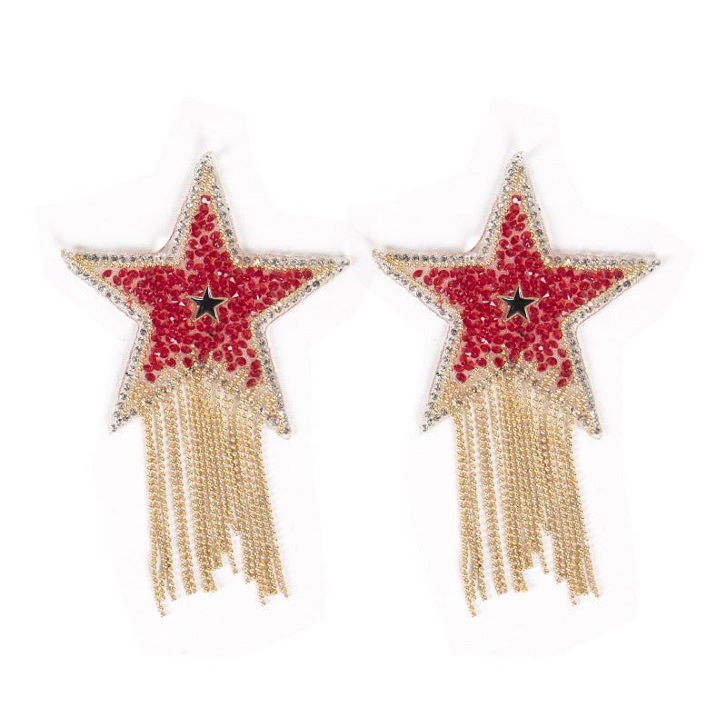Five-pointed star chest sticker