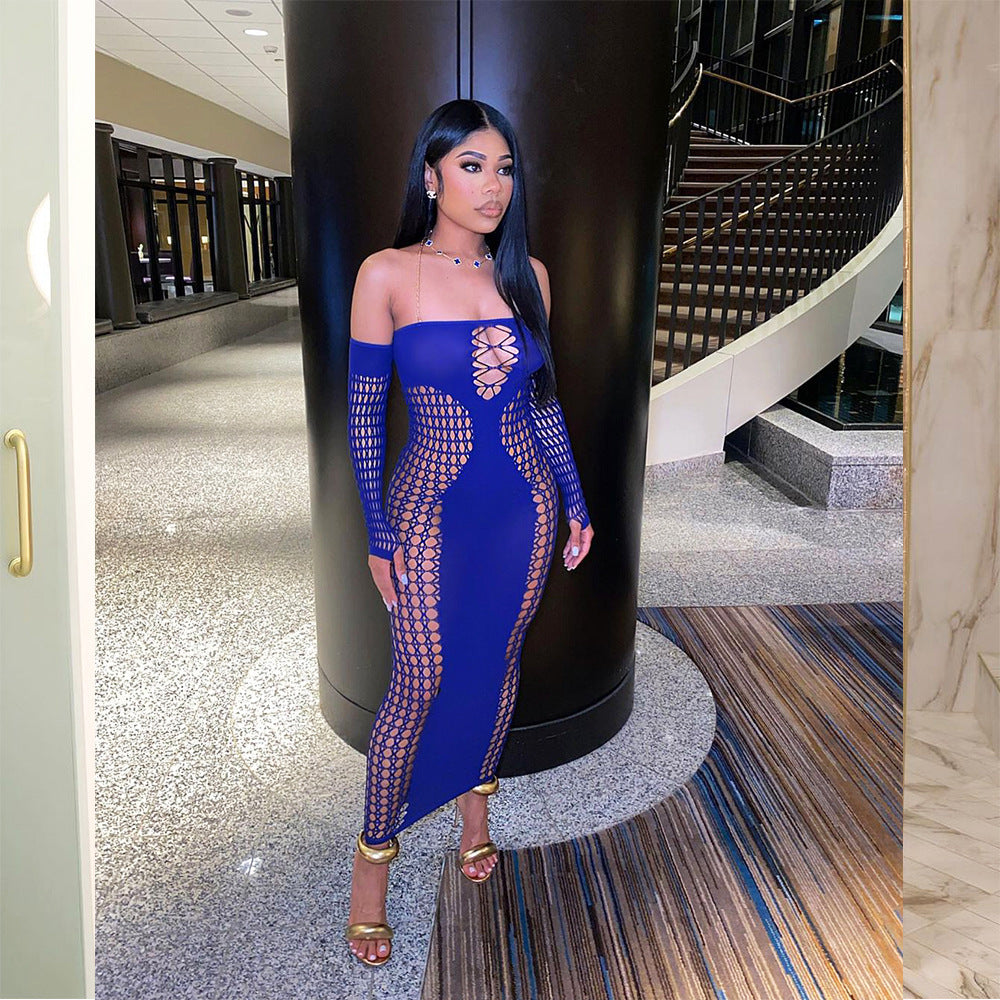 One-Shoulder Cutout Bodycon Dress