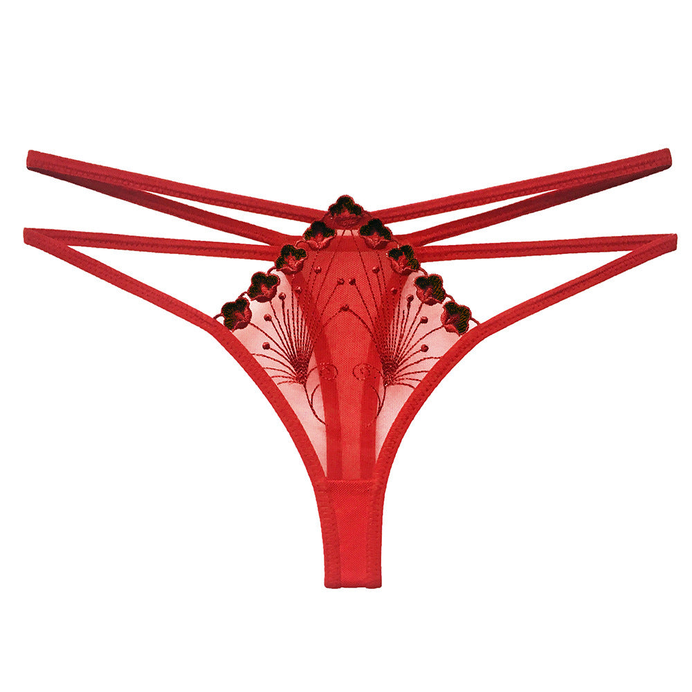 Hollow mesh breathable temptation sexy thong