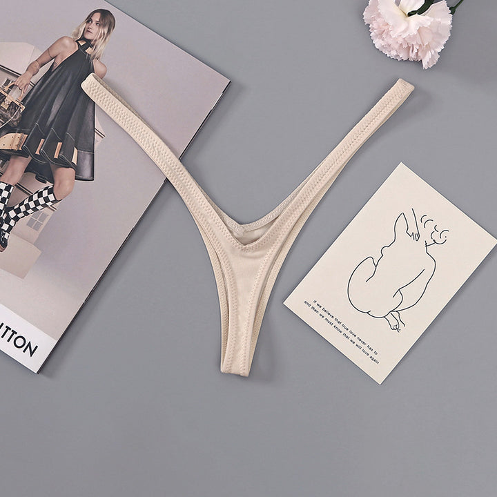 Deep V Cotton String Thong (Women)