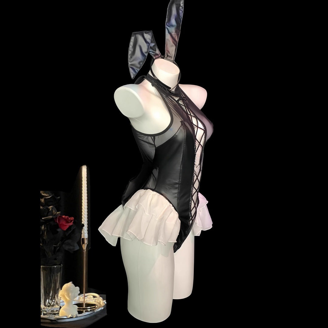 Bunny-Inspired Lace-Up Costume Set