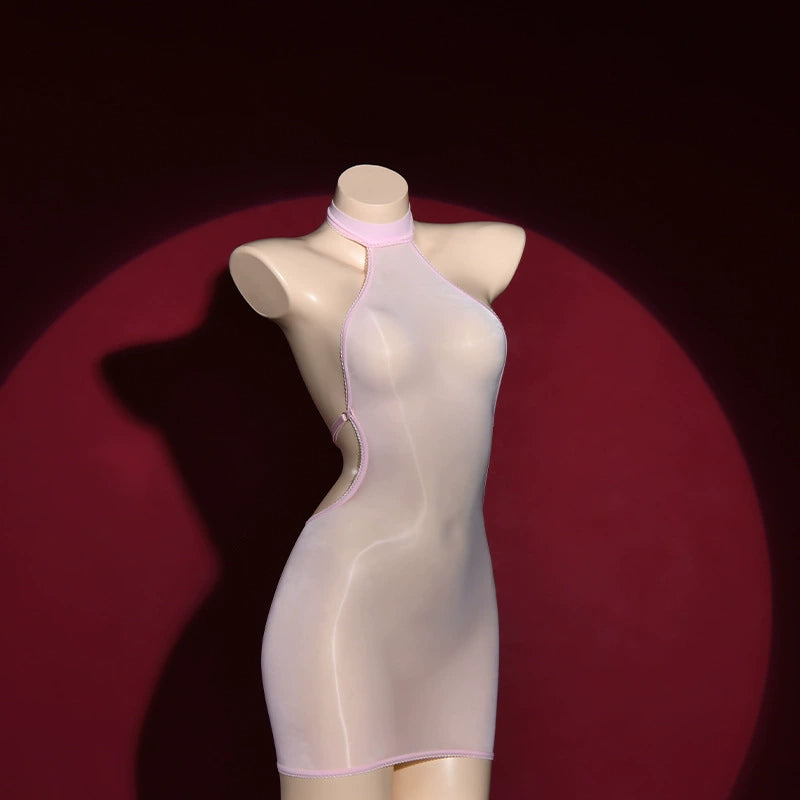 Horse oil stockings thin passionate jumpsuit